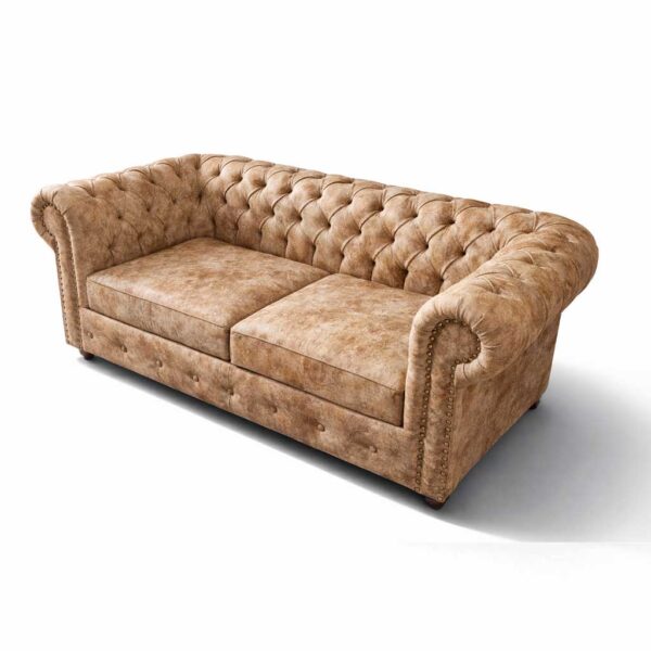 sofa en sabaneta modelo chesterfield clasico