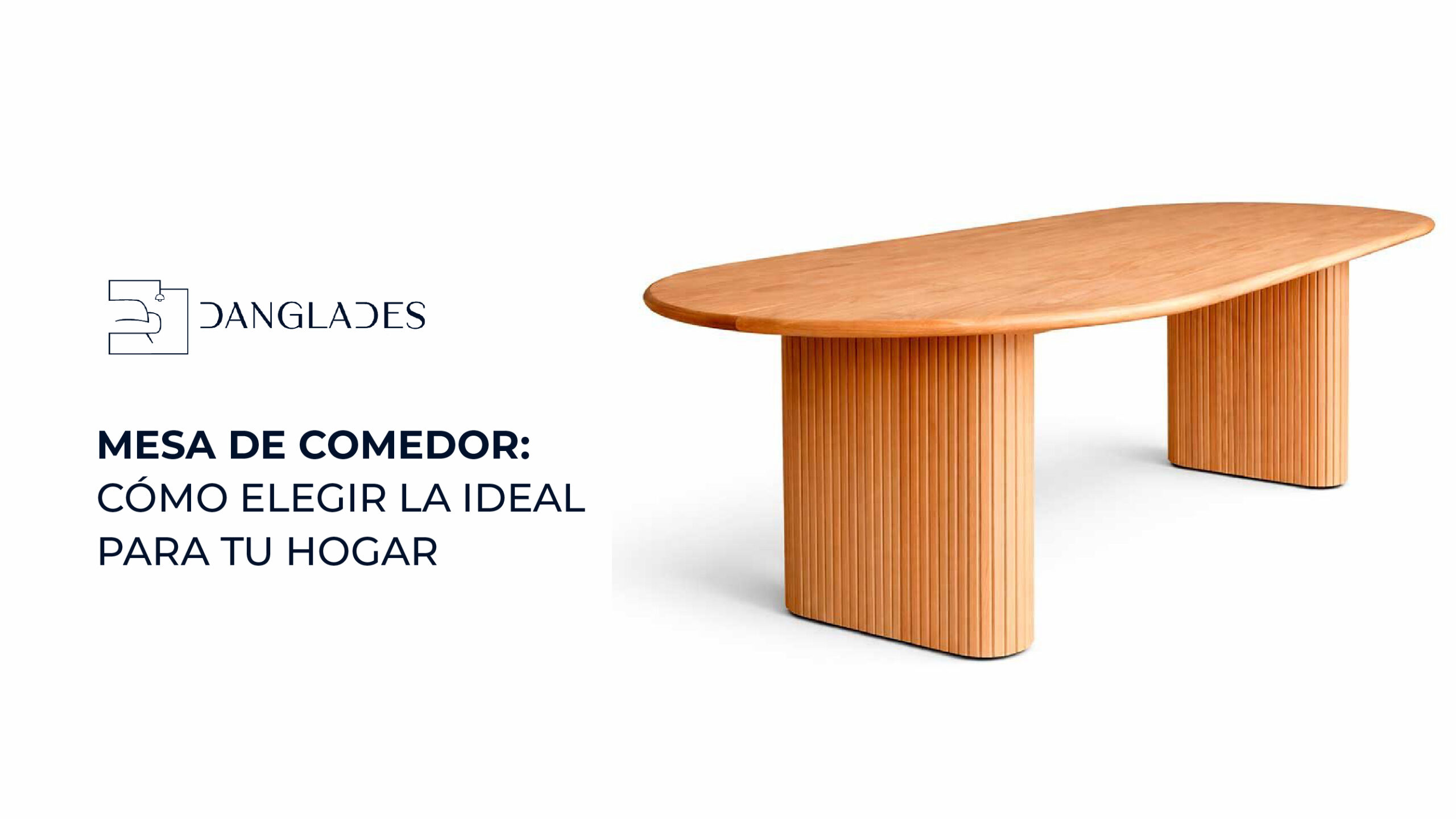 Mesa de comedor sabaneta moderna en madera con diseño elegante en espacio interior contemporáneo